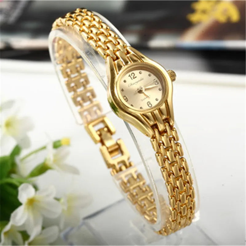 Gold Bracelet Wristwatch